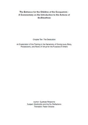 HappyMonksPublication - Bodhisattvacharyavatara Chapter 10 - front