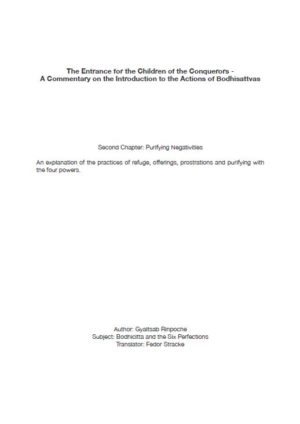 HappyMonksPublication - Bodhisattvacharyavatara -Chapter 2 - Front