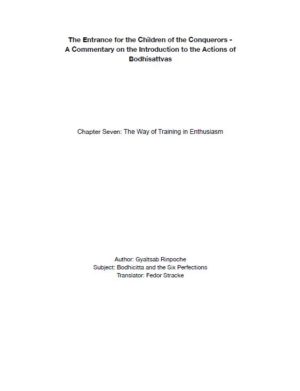 HappyMonksPublication - Bodhisattvacharyavatara Chapter 7 - front