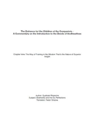 HappyMonksPublication - Bodhisattvacharyavatara Chapter 9 - front