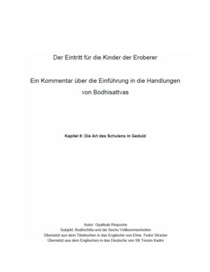 HappyMonksPublication - Bodhisattvacharyavatara Kapitel - front