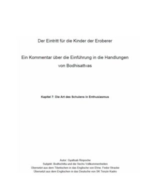 HappyMonksPublication - Bodhisattvacharyavatara Kapitel - front