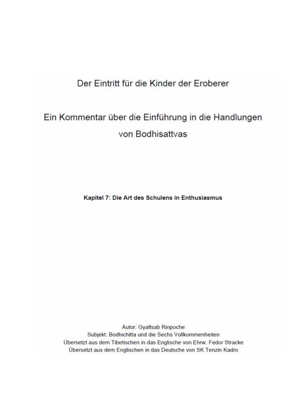 HappyMonksPublication - Bodhisattvacharyavatara Kapitel - front