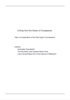 HappyMonksPublication - A Drop of Compassion - front