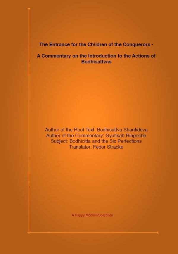 HappyMonksPublication - Bodhisattvacharyavatara - Chapter 1-10 - front 0